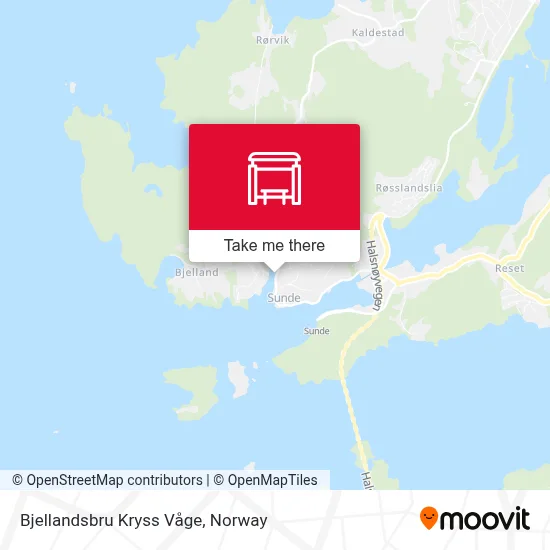 Bjellandsbru Kryss Våge map