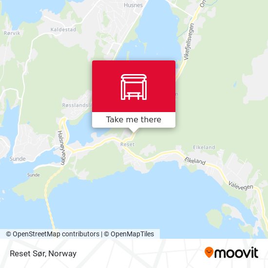 Reset Sør map