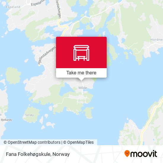 Fana Folkehøgskule map