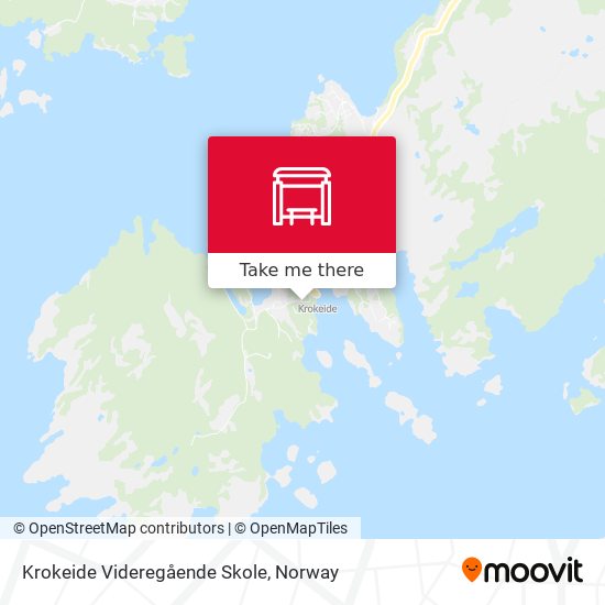 Krokeide Videregående Skole map