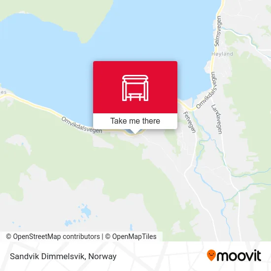 Sandvik Dimmelsvik map