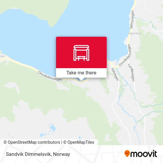 Sandvik Dimmelsvik map