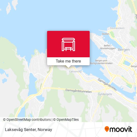 Laksevåg Senter map