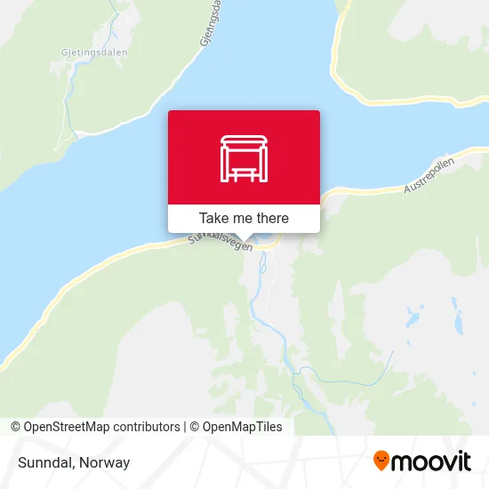Sunndal map