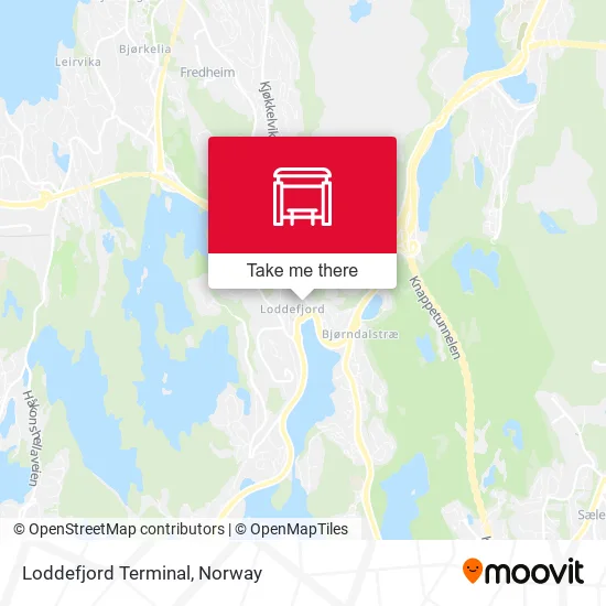 Loddefjord Terminal map