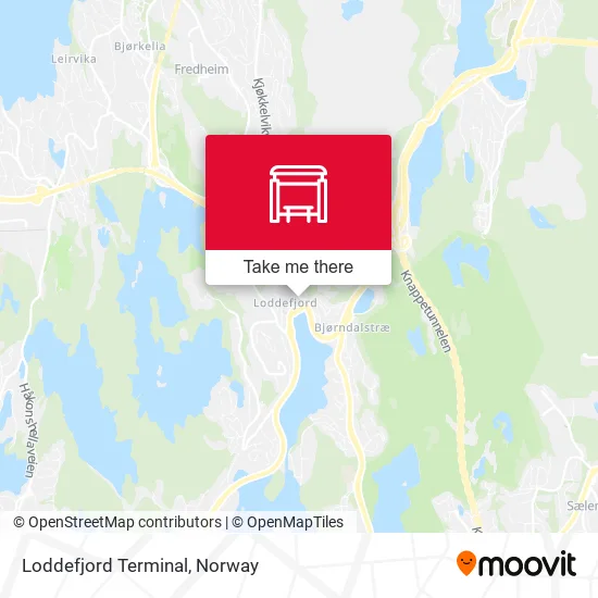 Loddefjord Terminal map
