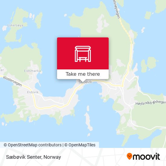 Sæbøvik Senter map