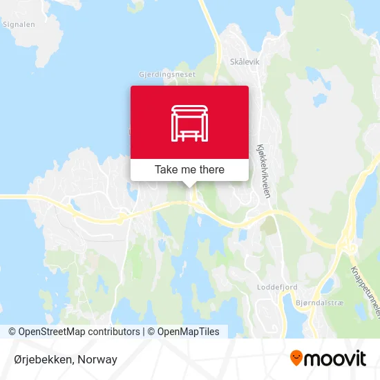 Ørjebekken map