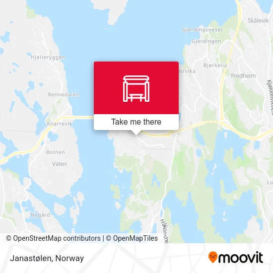 Janastølen map