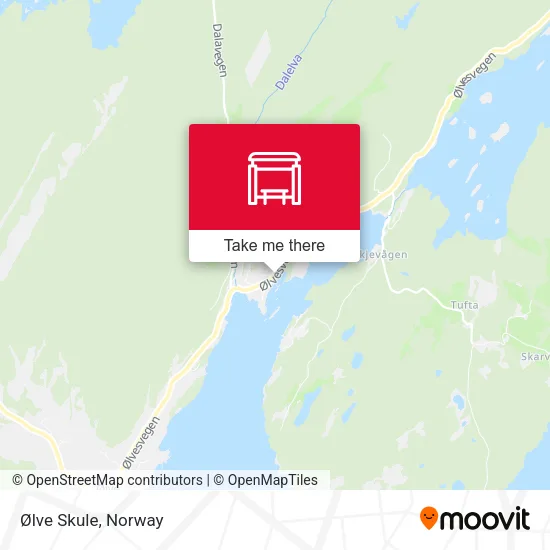Ølve Skule map