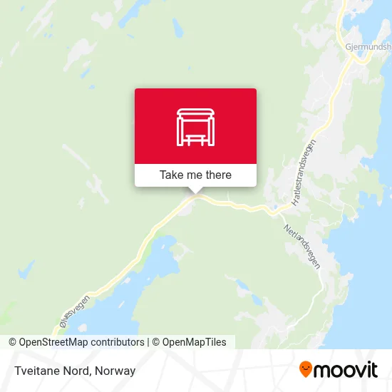 Tveitane Nord map