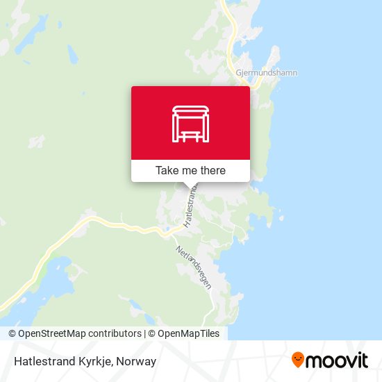 Hatlestrand Kyrkje map