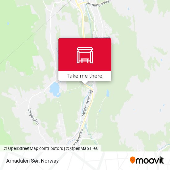 Arnadalen Sør map