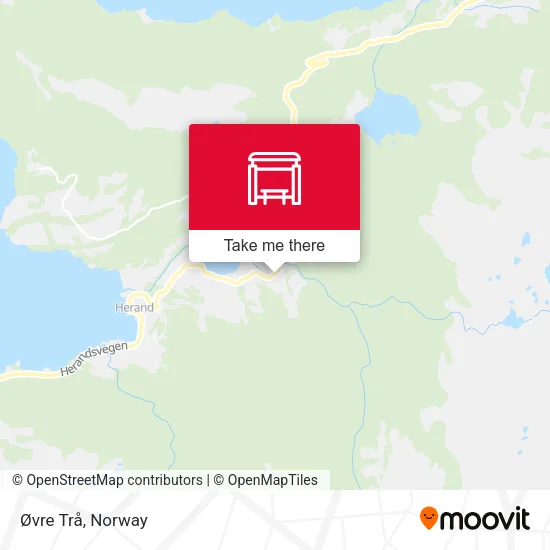 Øvre Trå map