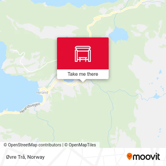 Øvre Trå map