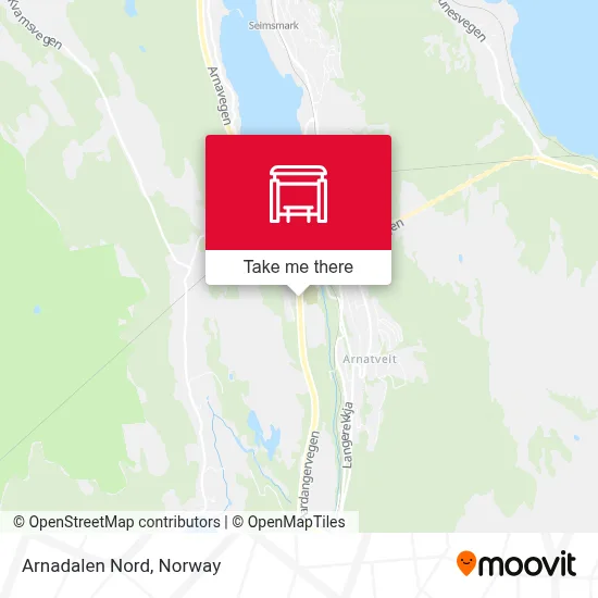 Arnadalen Nord map