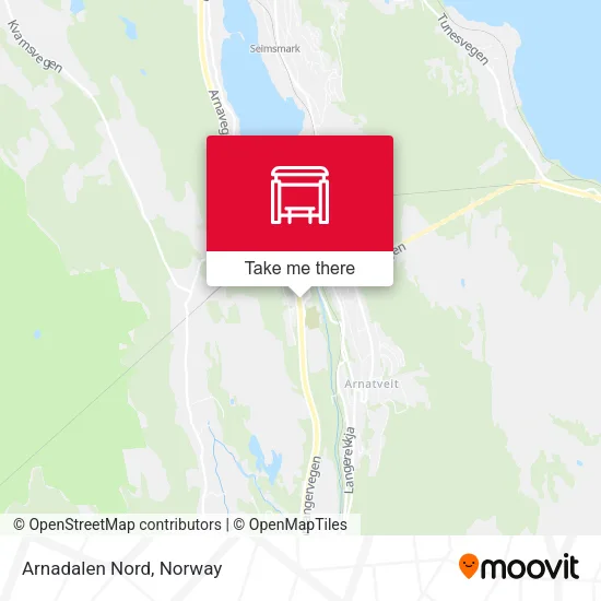 Arnadalen Nord map