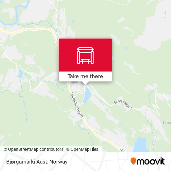 Bjørgamarki Aust map