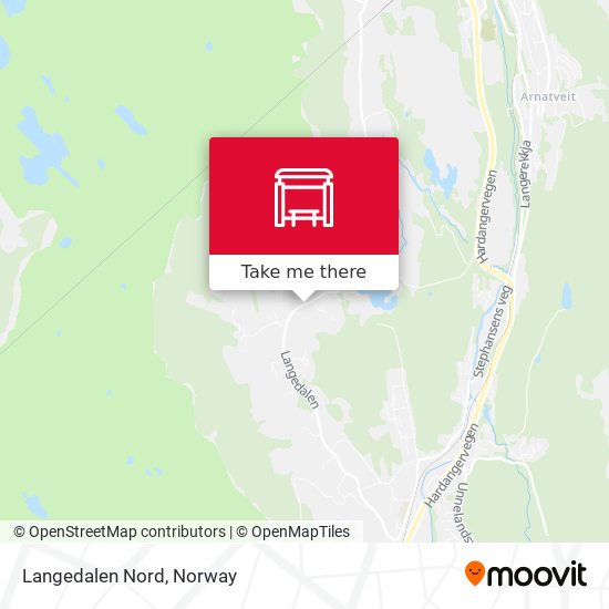 Langedalen Nord map