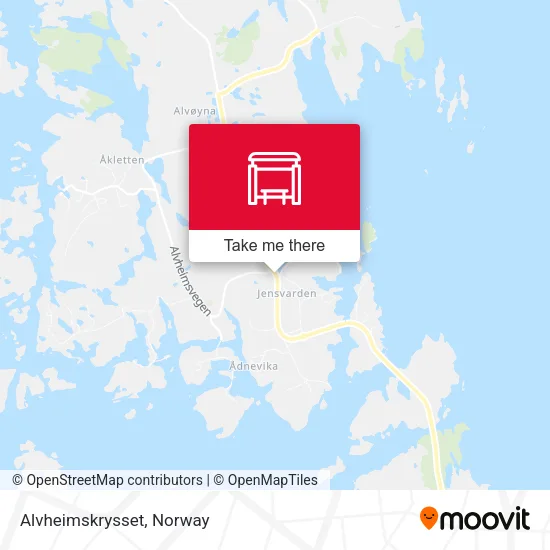 Alvheimskrysset map