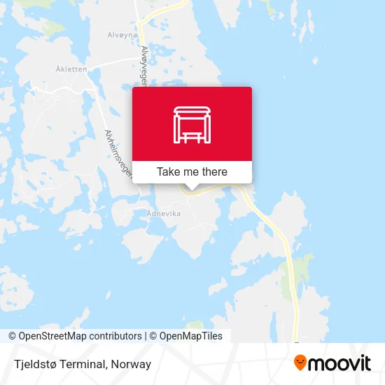 Tjeldstø Terminal map