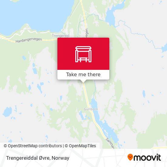 Trengereiddal Øvre map