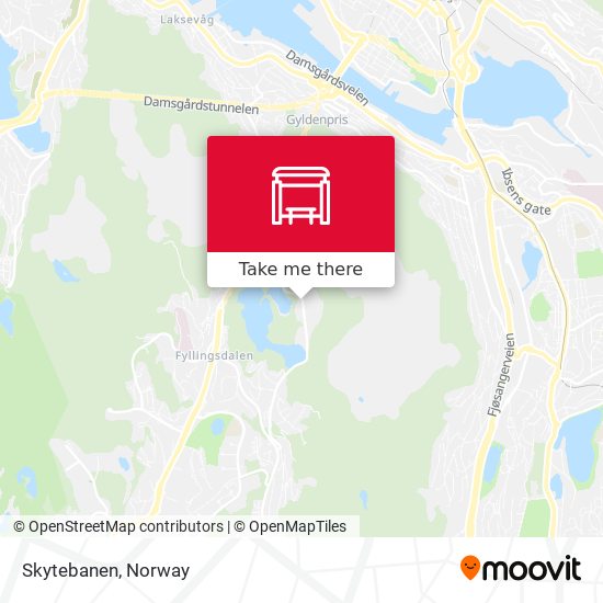 Skytebanen map