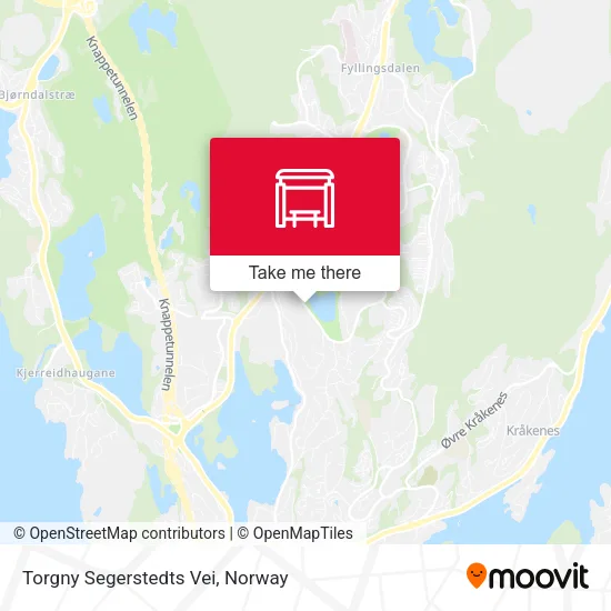 Torgny Segerstedts Vei map