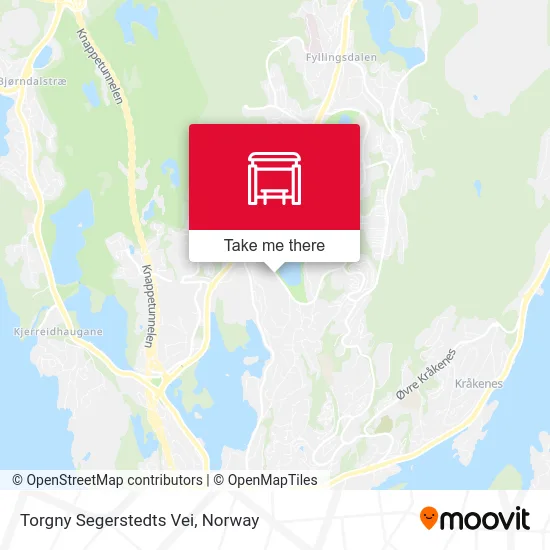 Torgny Segerstedts Vei map