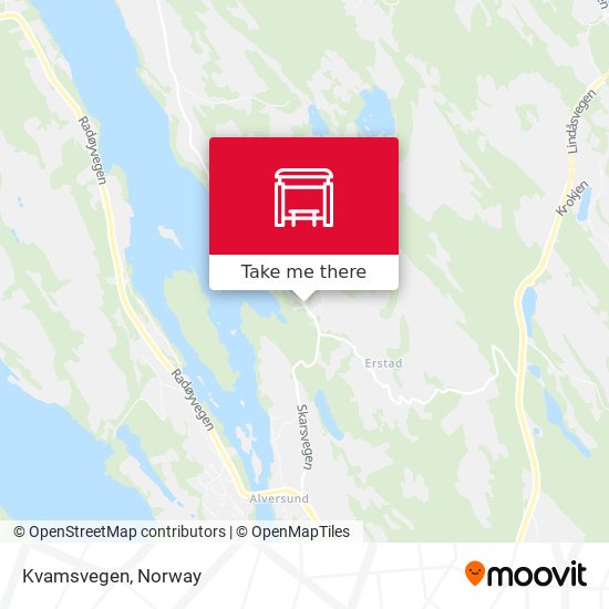 Kvamsvegen map