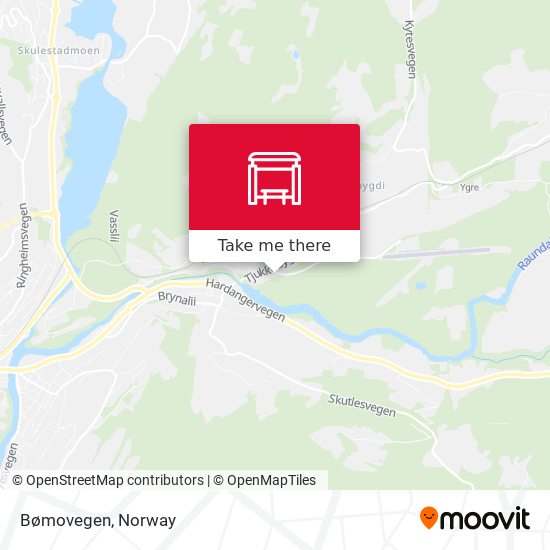 Bømovegen map