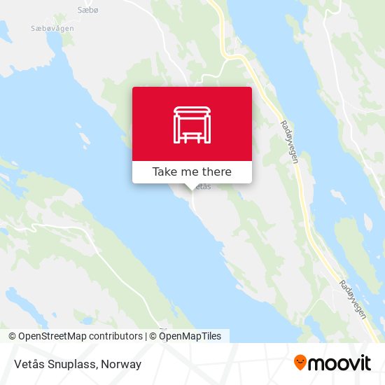 Vetås Snuplass map