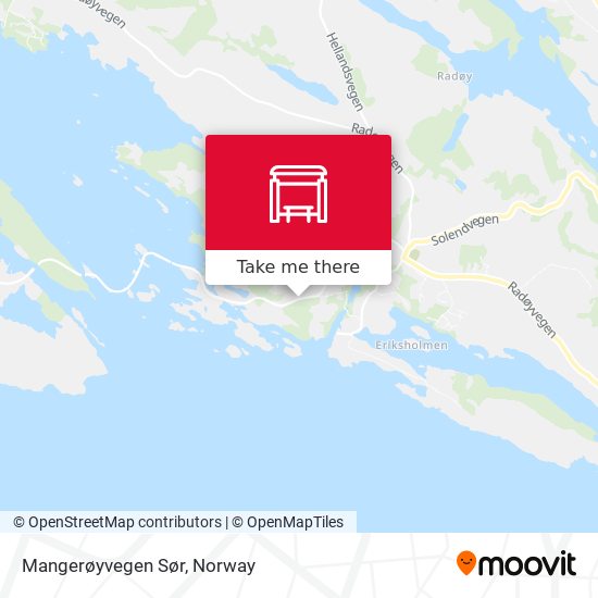 Mangerøyvegen Sør map