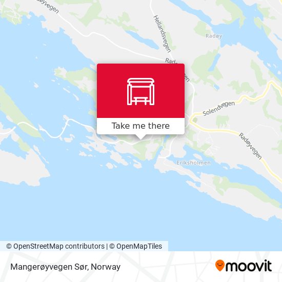 Mangerøyvegen Sør map