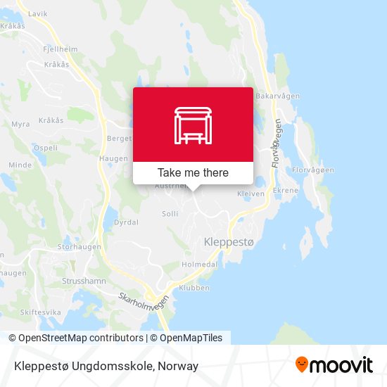 Kleppestø Ungdomsskole map