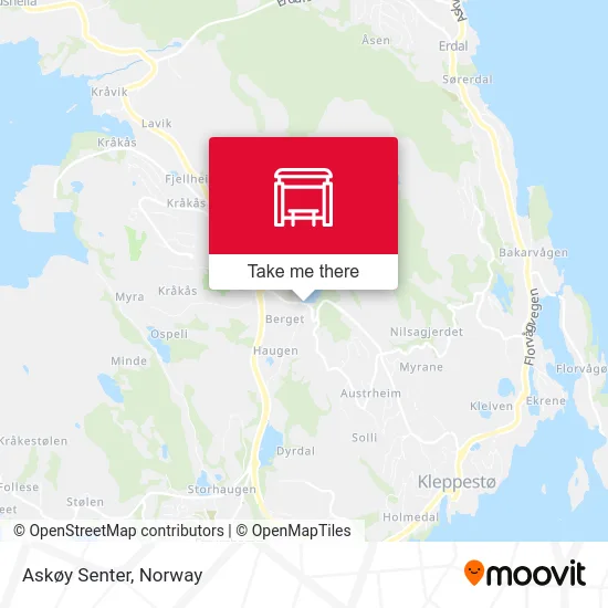 Askøy Senter map