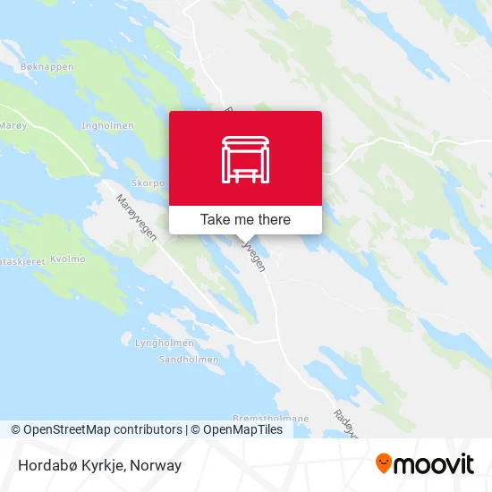 Hordabø Kyrkje map