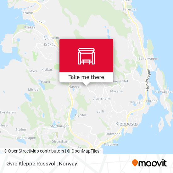 Øvre Kleppe Rossvoll map