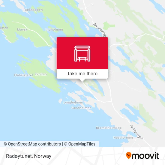 Radøytunet map
