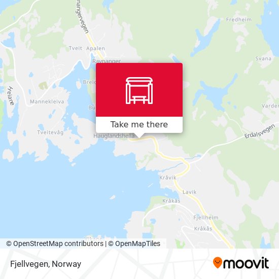 Fjellvegen map