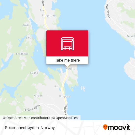 Strømsneshøyden map