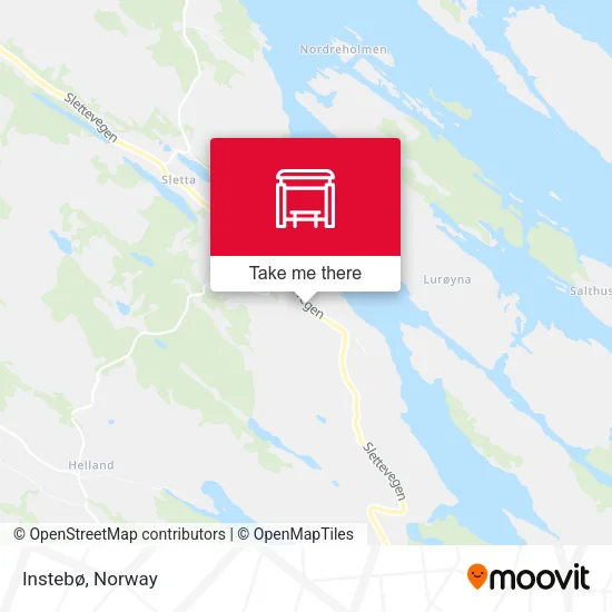 Instebø map