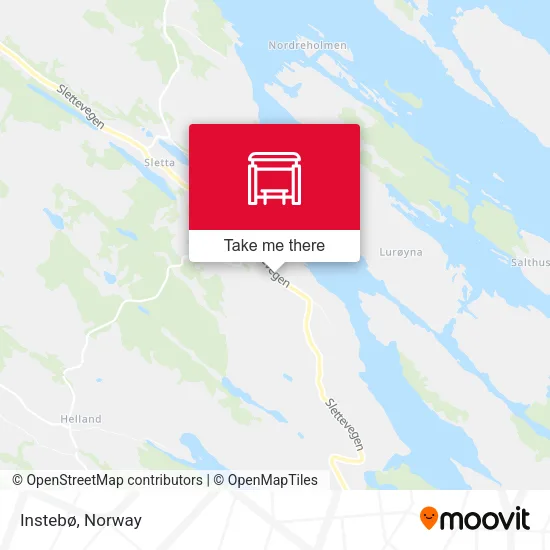 Instebø map