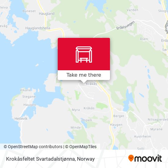 Krokåsfeltet Svartadalstjønna map