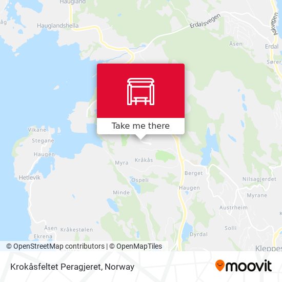 Krokåsfeltet Peragjeret map