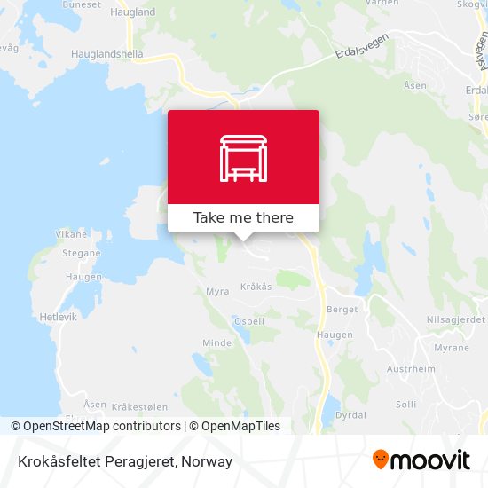 Krokåsfeltet Peragjeret map