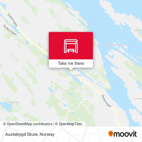 Austebygd Skule map
