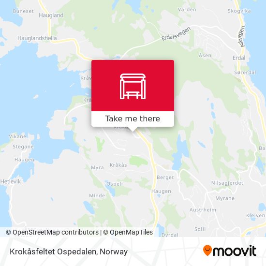 Krokåsfeltet Ospedalen map