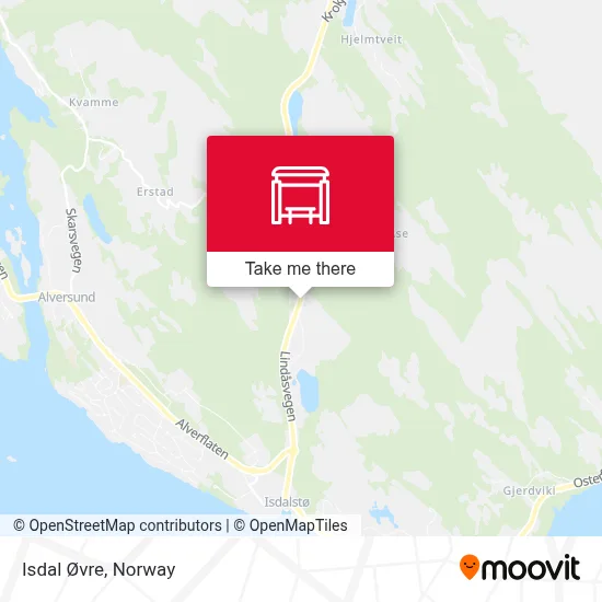 Isdal Øvre map