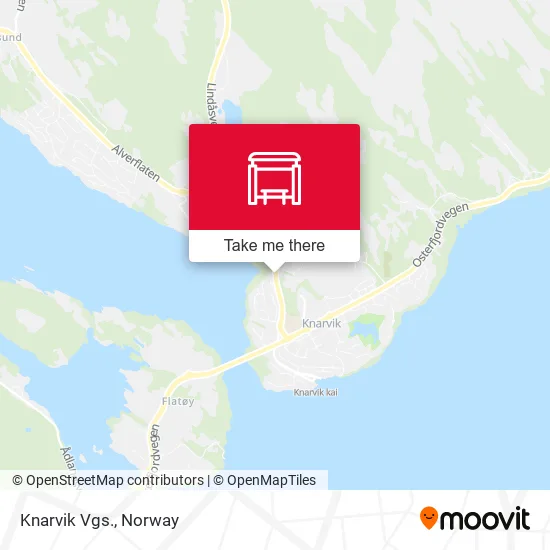 Knarvik Vgs. map